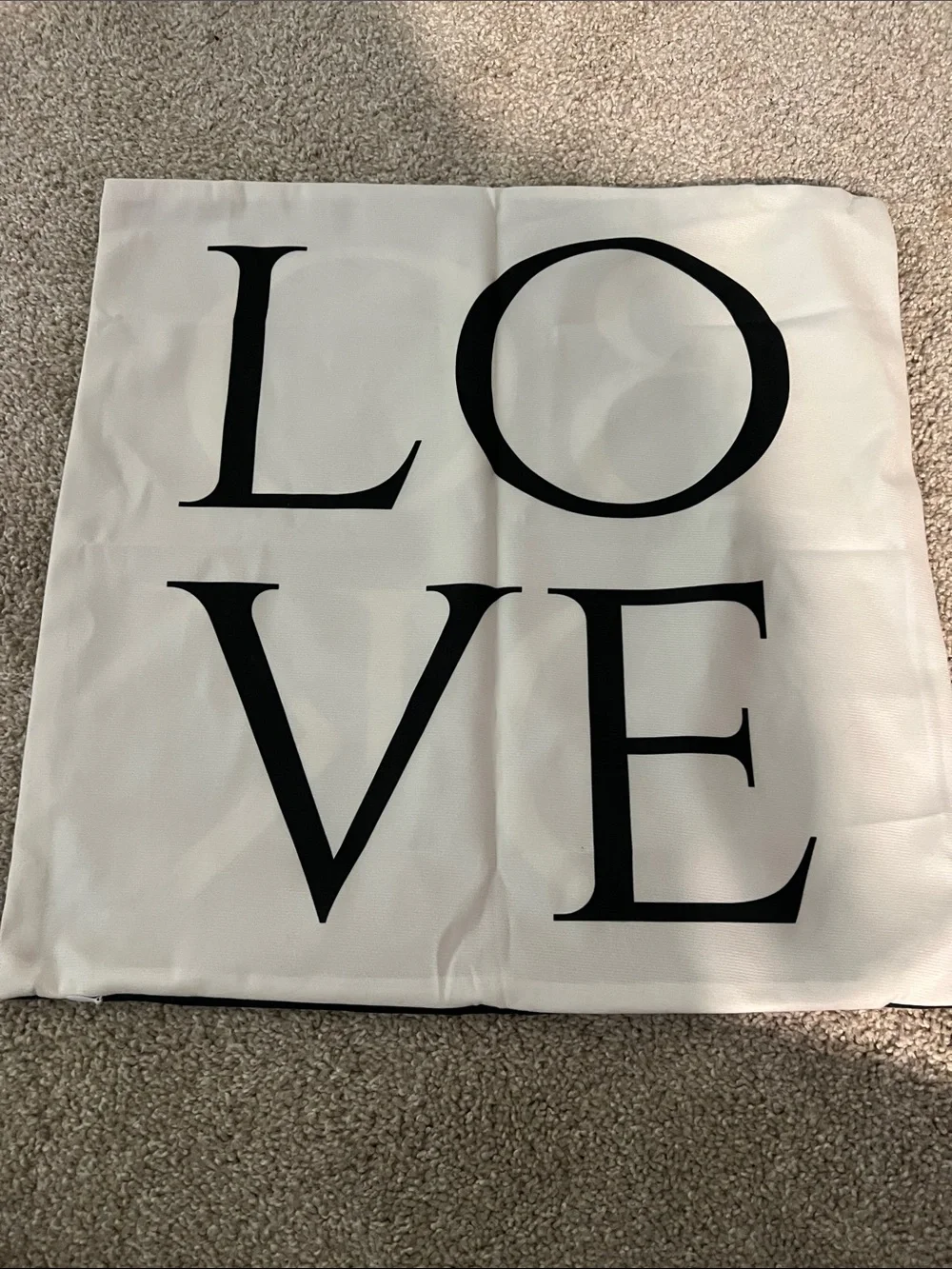Black 'BOOK' Graphic Pillow Cover